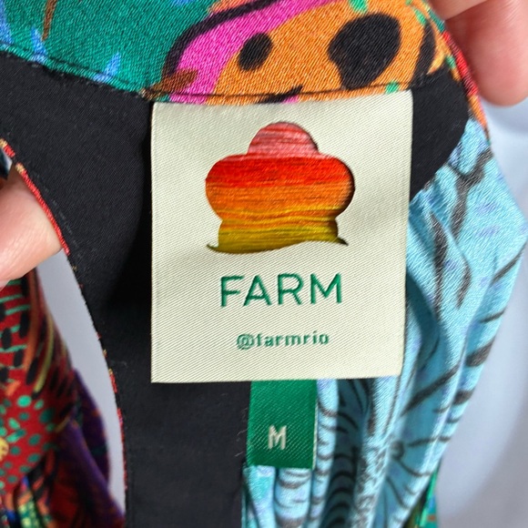 EUC Farm Rio Colorful Print Maxi Dress - Picture 5 of 7